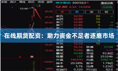 在线期货配资：助力资金不足者逐鹿市场